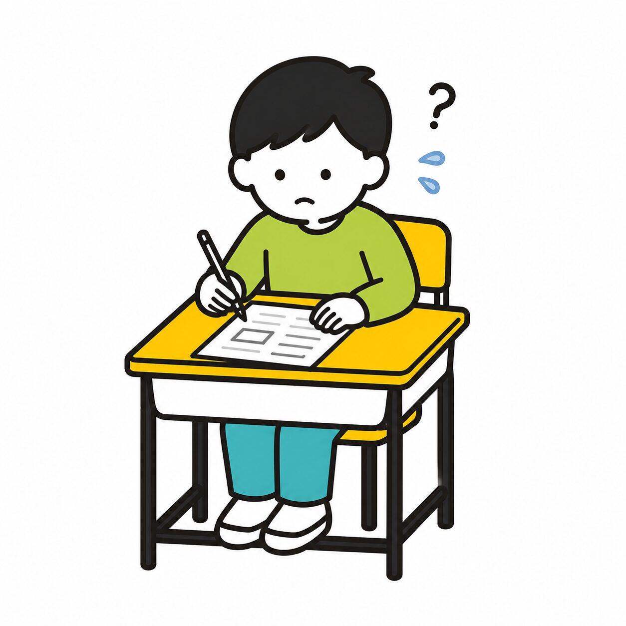 計算で困っている男の子